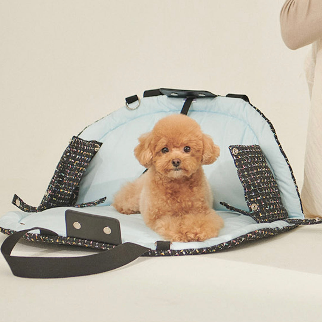 ※予約販売【foreverybari】Tweed Park Bag（Black）