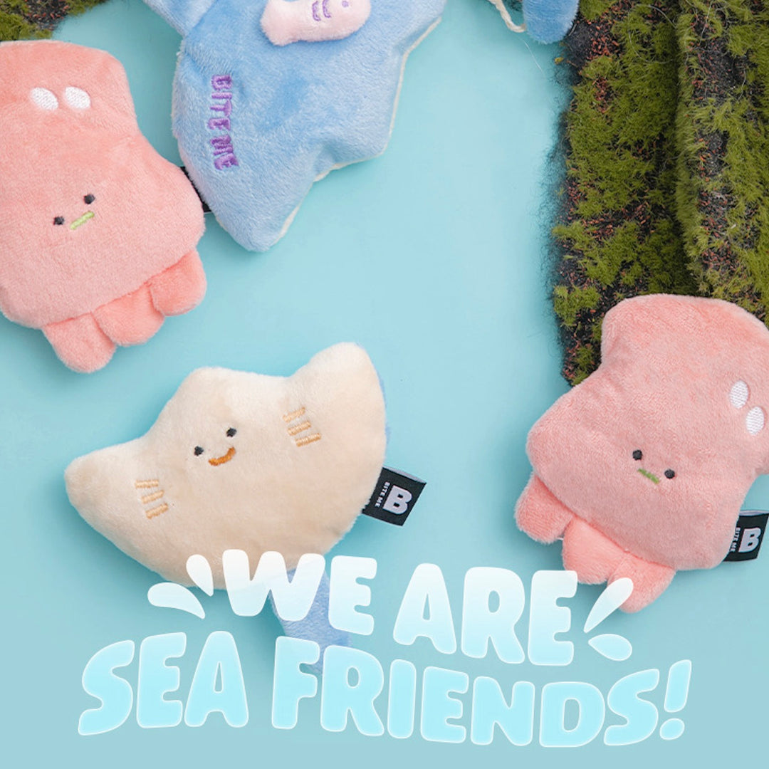 ※予約販売【BITE ME】Sea Friends Toy（2sets）Stingray & Squid