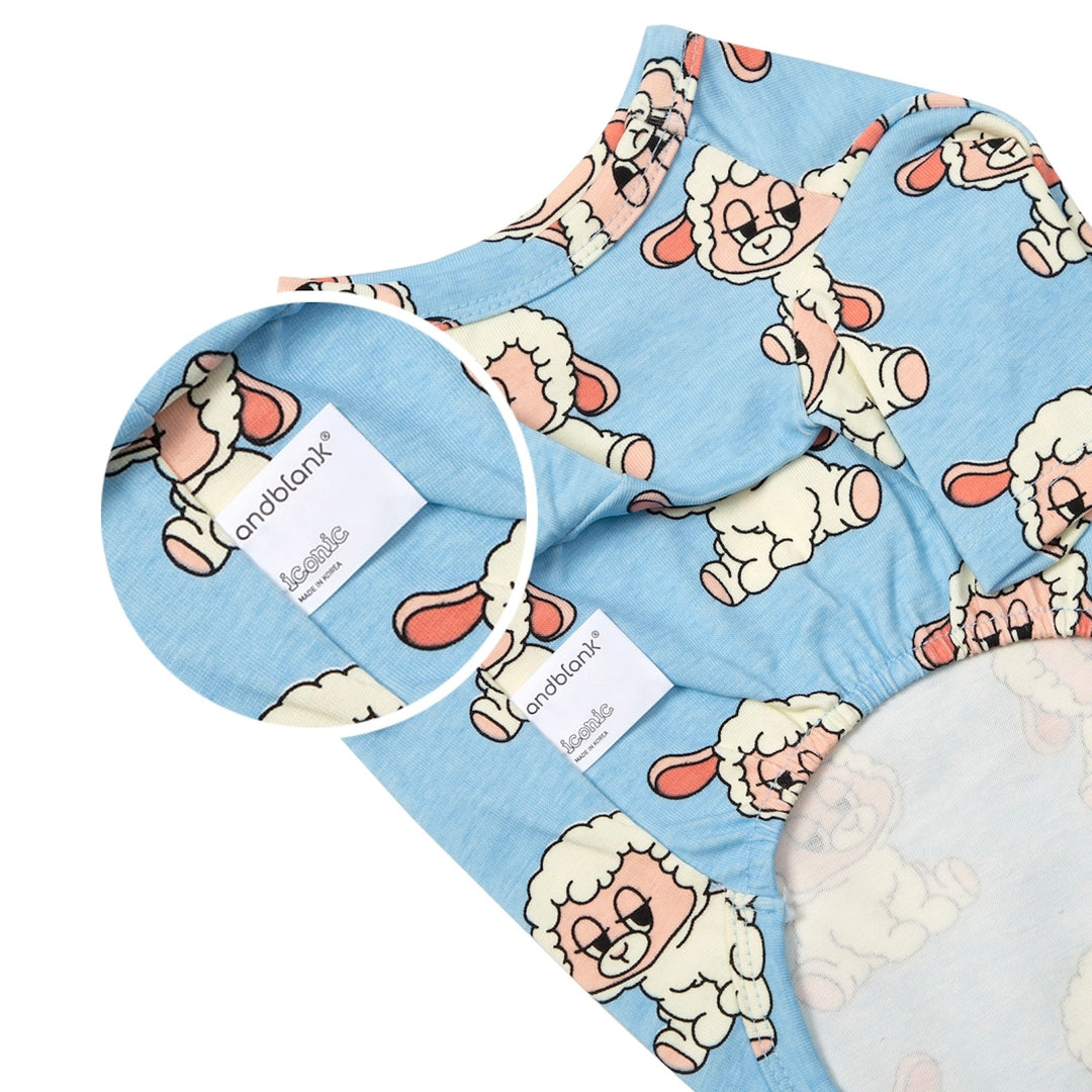 即納【andblank】ICONIC Pico Short Sleeve（Sky Blue）