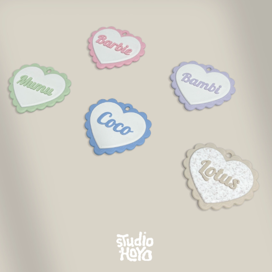 ※予約販売【studio.hoyo】Heart Lace Name Tag