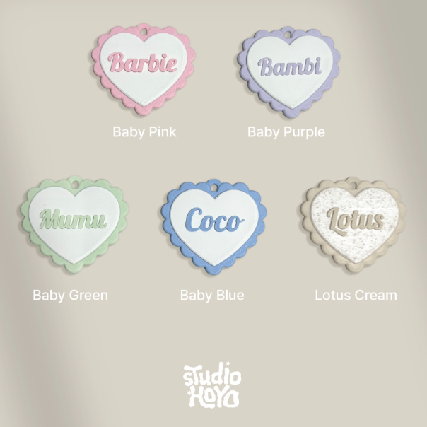 ※予約販売【studio.hoyo】Heart Lace Name Tag