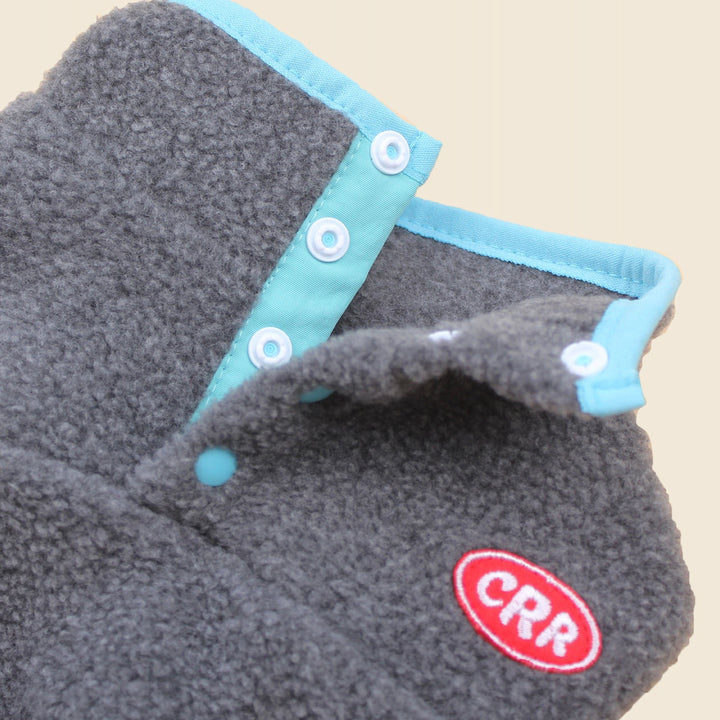 即納【CRR】Retro Fleece Button Tee（Gray）