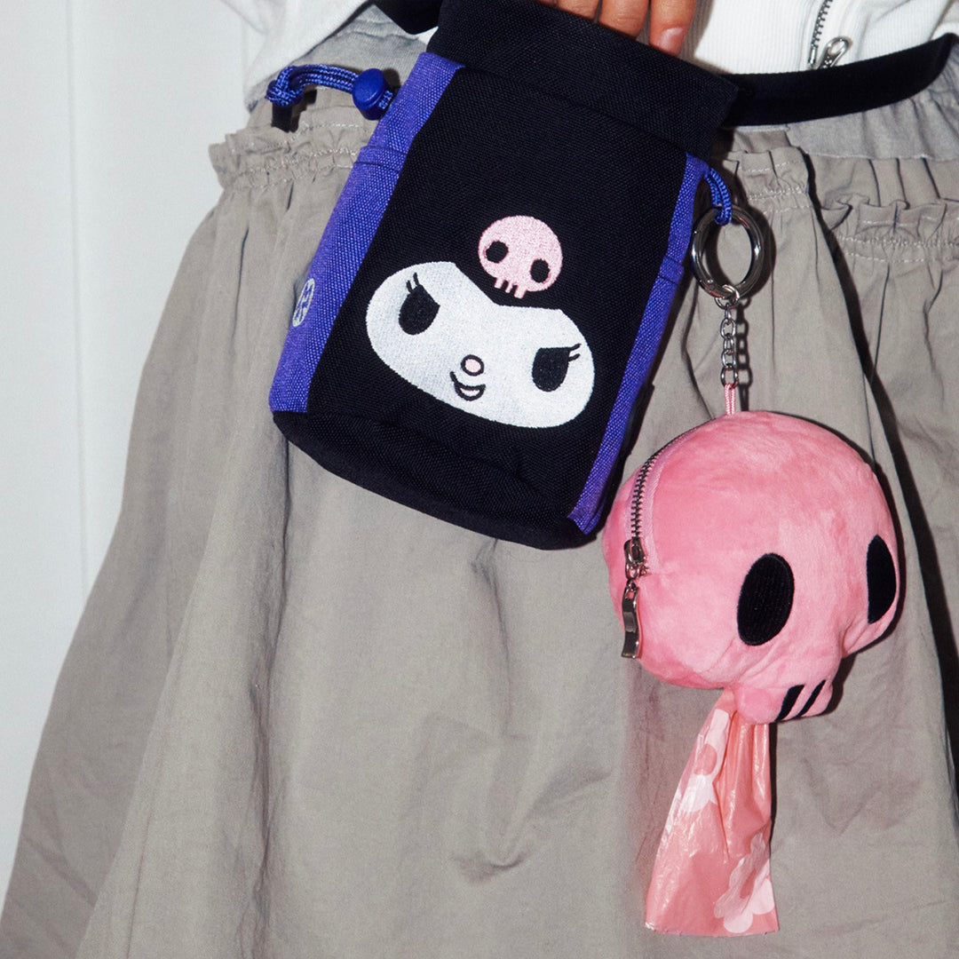 即納【ARUMARU】KUROMI × ARUMARU Poop Bag KeyRing（Pink）