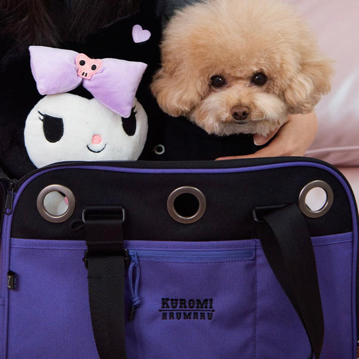 ※予約販売【ARUMARU】KUROMI × ARUMARU Carry Bag（Purple）｜犬用バッグ