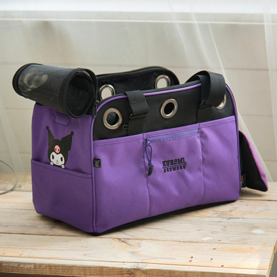 ※予約販売【ARUMARU】KUROMI × ARUMARU Carry Bag（Purple）｜犬用バッグ
