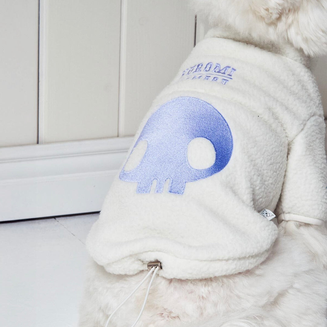 ※予約販売【ARUMARU】KUROMI × ARUMARU Pet Fleece Half Zip（Ivory）