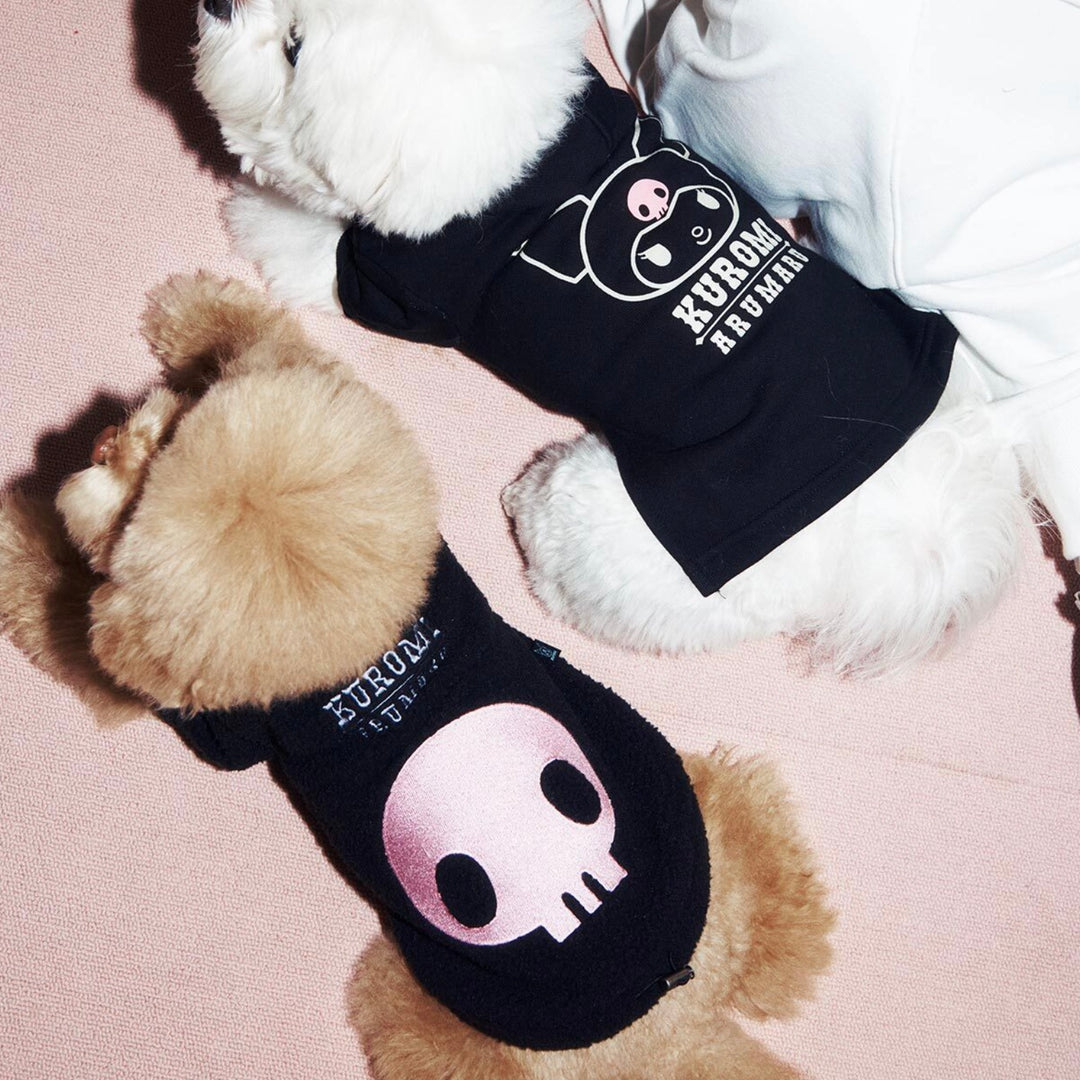 ※予約販売【ARUMARU】KUROMI × ARUMARU Pet Fleece Half Zip（Black）