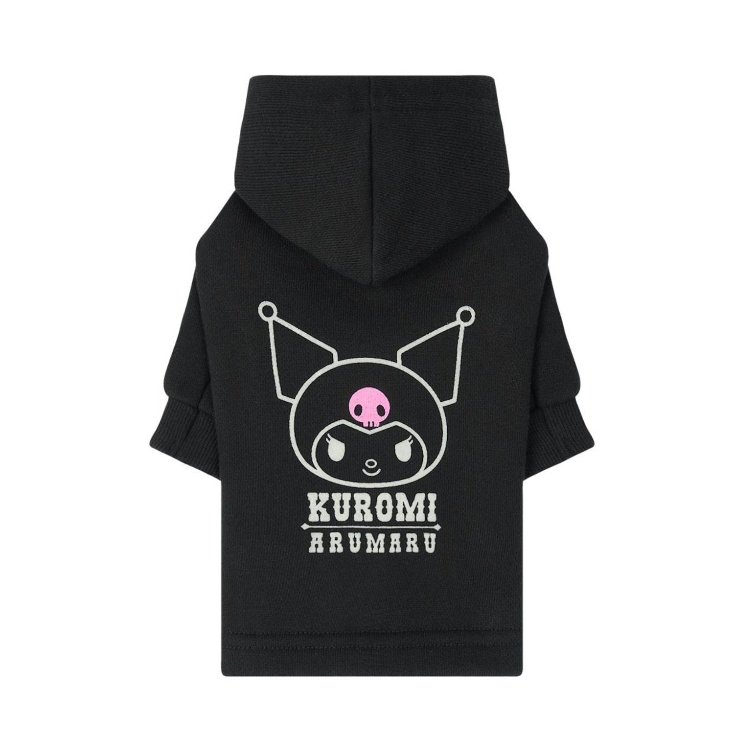 ※予約販売【ARUMARU】KUROMI × ARUMARU Pet Straight Zip Hoodie（Black）