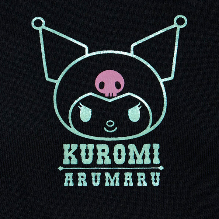 即納【ARUMARU】KUROMI × ARUMARU Pet Straight Zip Hoodie（Black）