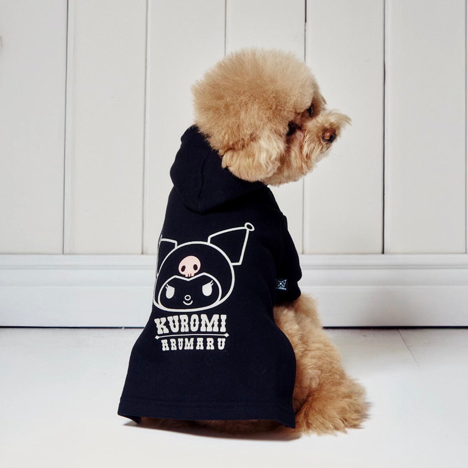 ※予約販売【ARUMARU】KUROMI × ARUMARU Pet Straight Zip Hoodie（Black）