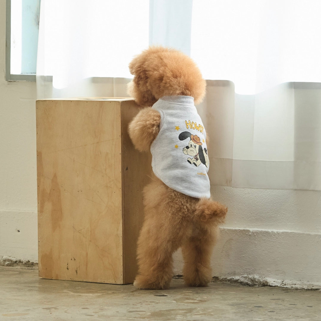 ※予約販売【andblank】Howdy Sleeveless Sweatshirt