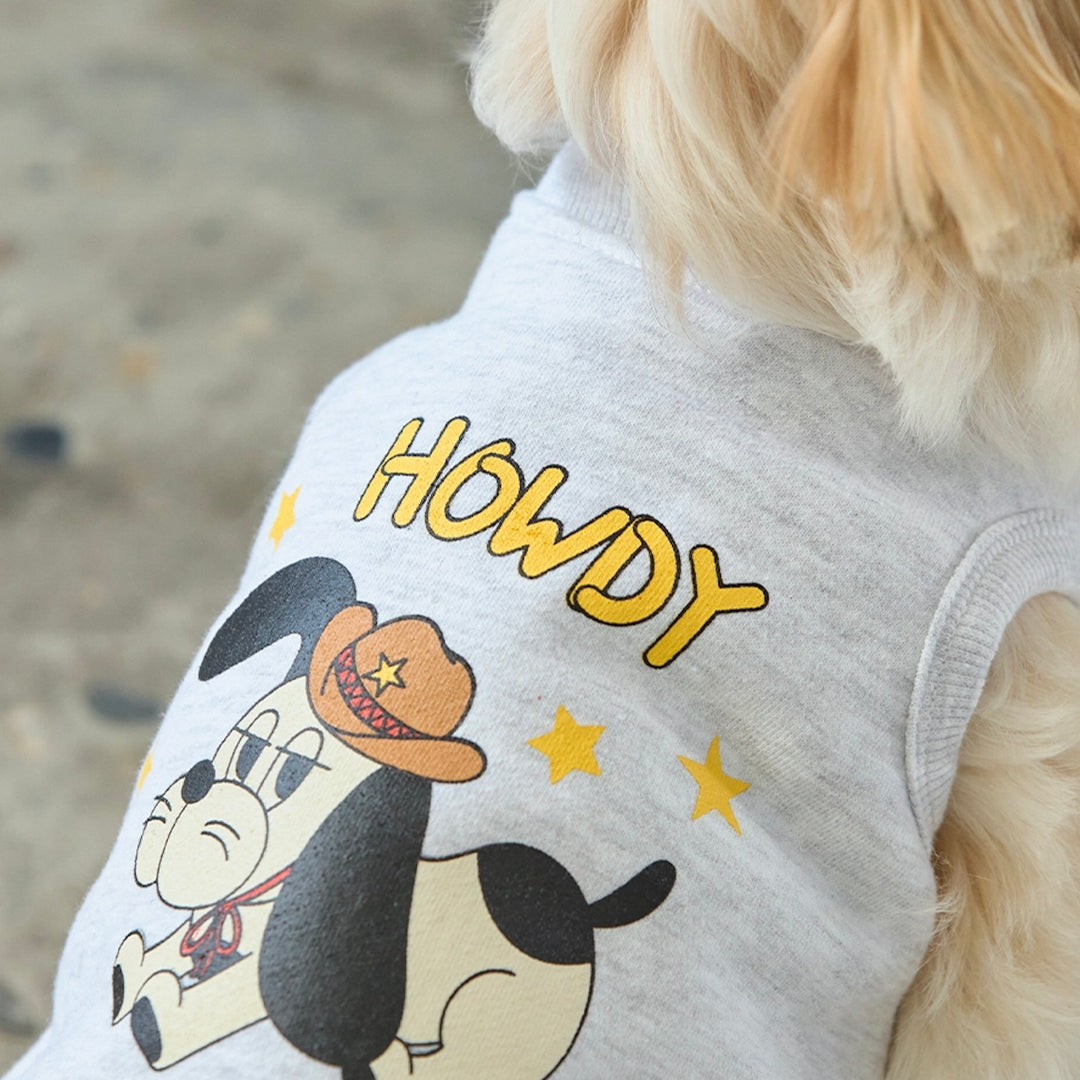 ※予約販売【andblank】Howdy Sleeveless Sweatshirt