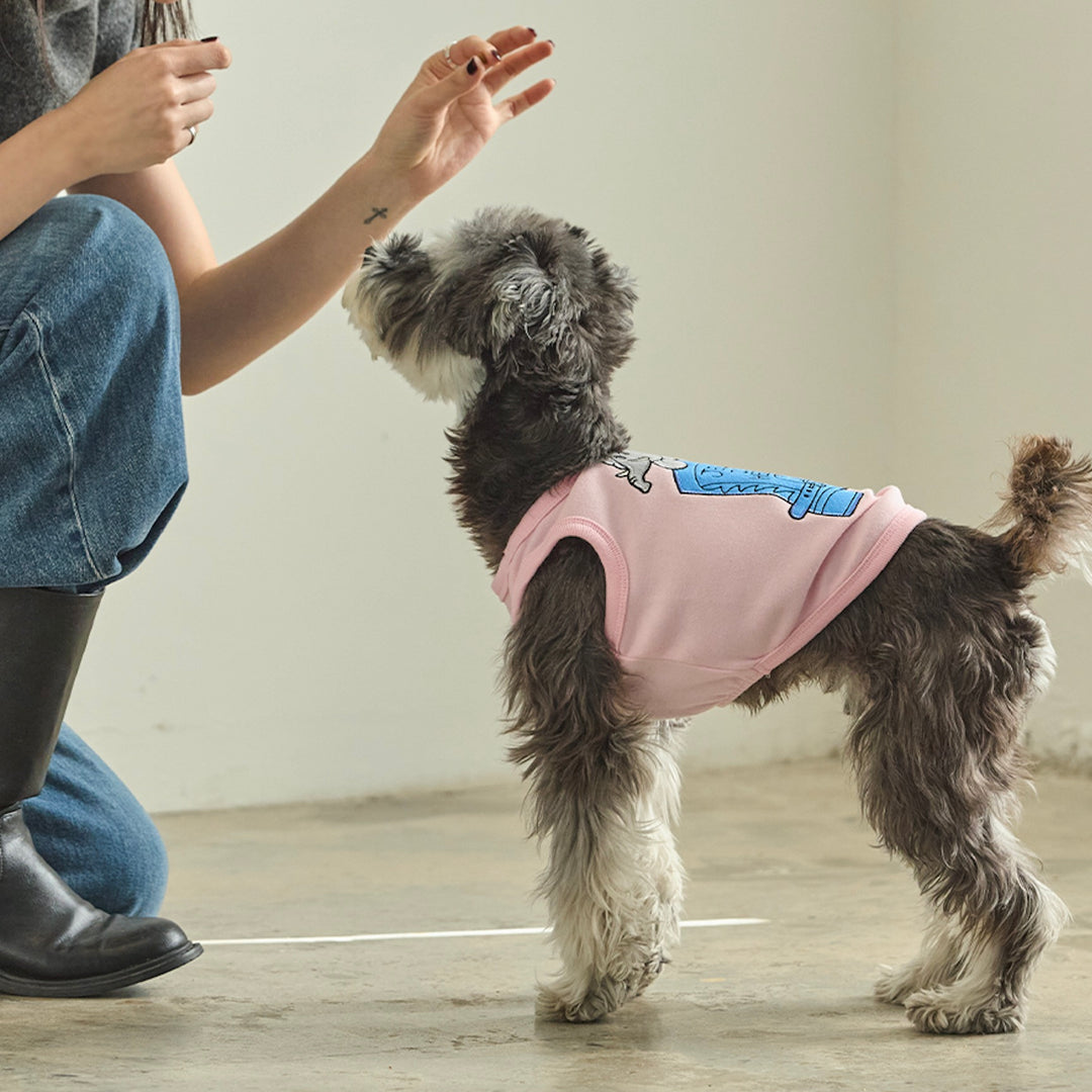 ※予約販売【andblank】Jelly Phant Western Sleeveless（Pink）