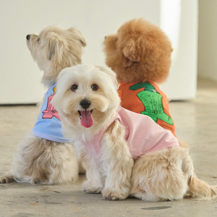 ※予約販売【andblank】Jelly Phant Western Sleeveless（Pink）