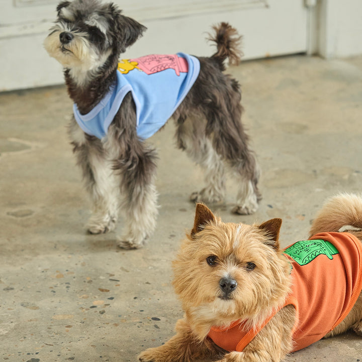 ※予約販売【andblank】Joy Bear Western Sleeveless（Sky Blue）