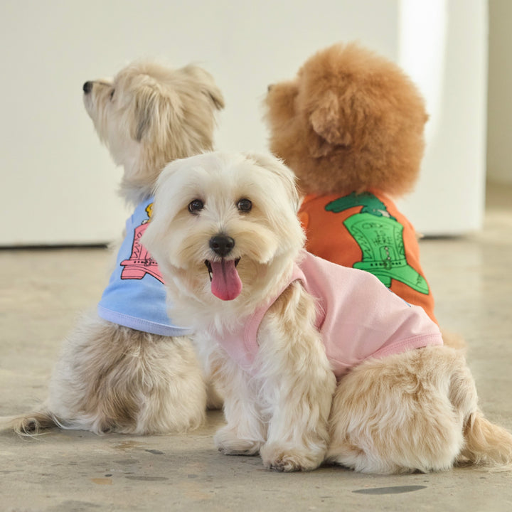 ※予約販売【andblank】Lazy Crocodile Western Sleeveless（Brick）