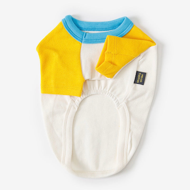 ※予約販売【TUSTUS】Block raglan tee（Yellow）