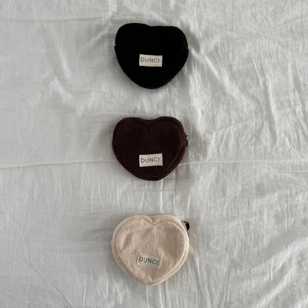 即納【OUNCE】Heart Terry Poop pack pouch（3color）