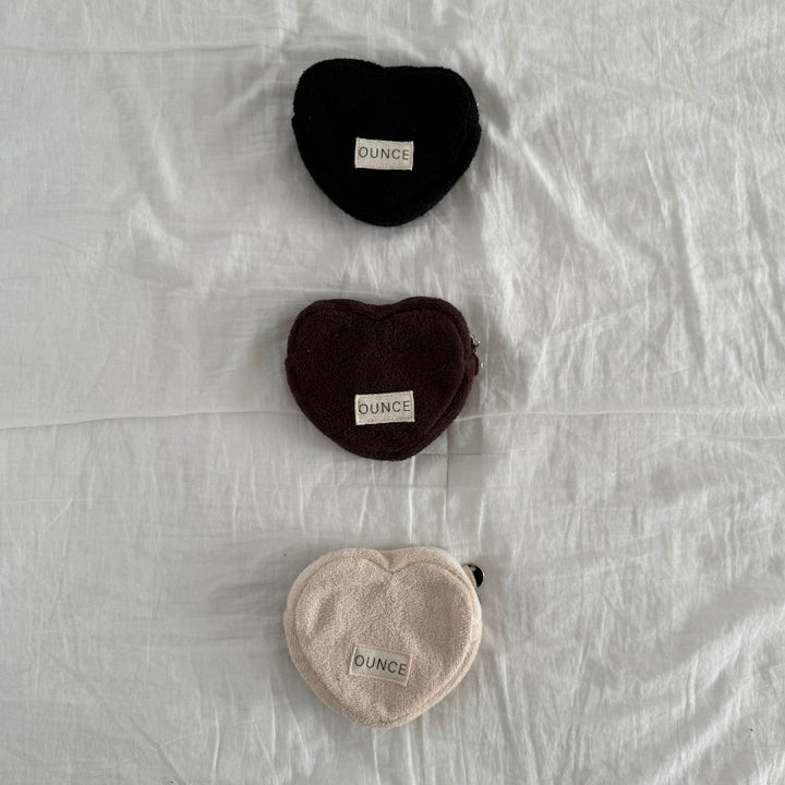 即納【OUNCE】Heart Terry Poop pack pouch（3color）
