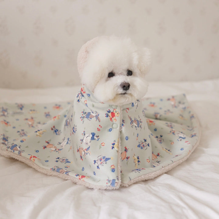 ※予約販売【noutti】Flower Rabbit Cape Blanket（2colors）