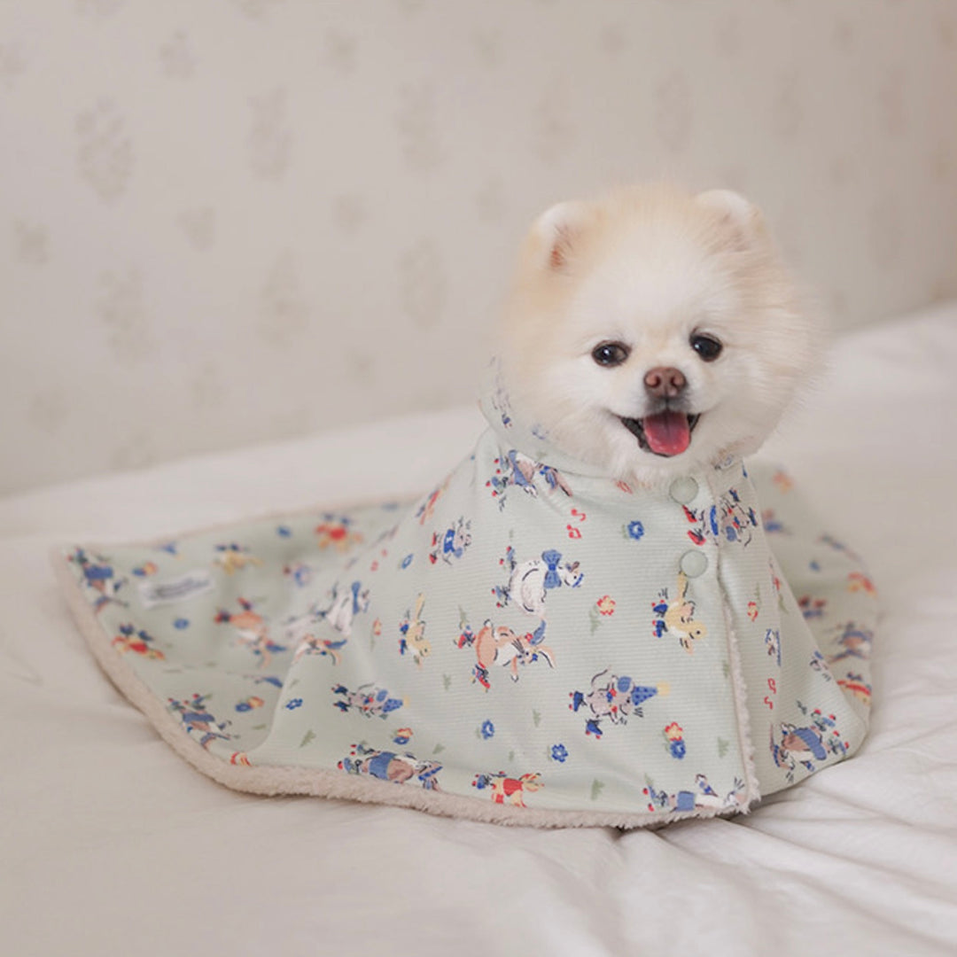 ※予約販売【noutti】Flower Rabbit Cape Blanket（2colors）