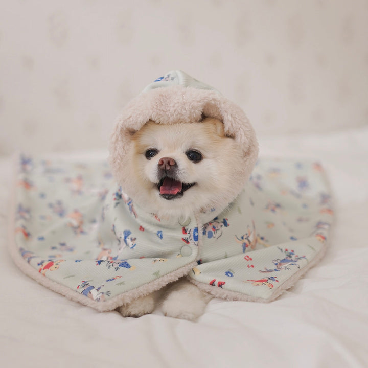 ※予約販売【noutti】Flower Rabbit Cape Blanket（2colors）