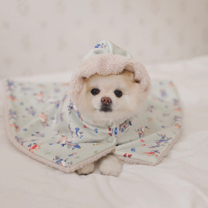 ※予約販売【noutti】Flower Rabbit Cape Blanket（2colors）