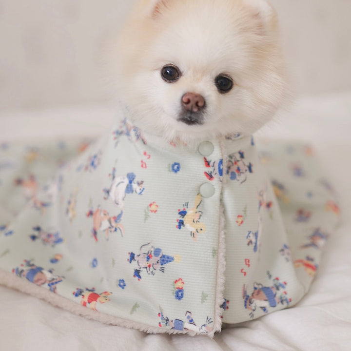 ※予約販売【noutti】Flower Rabbit Cape Blanket（2colors）