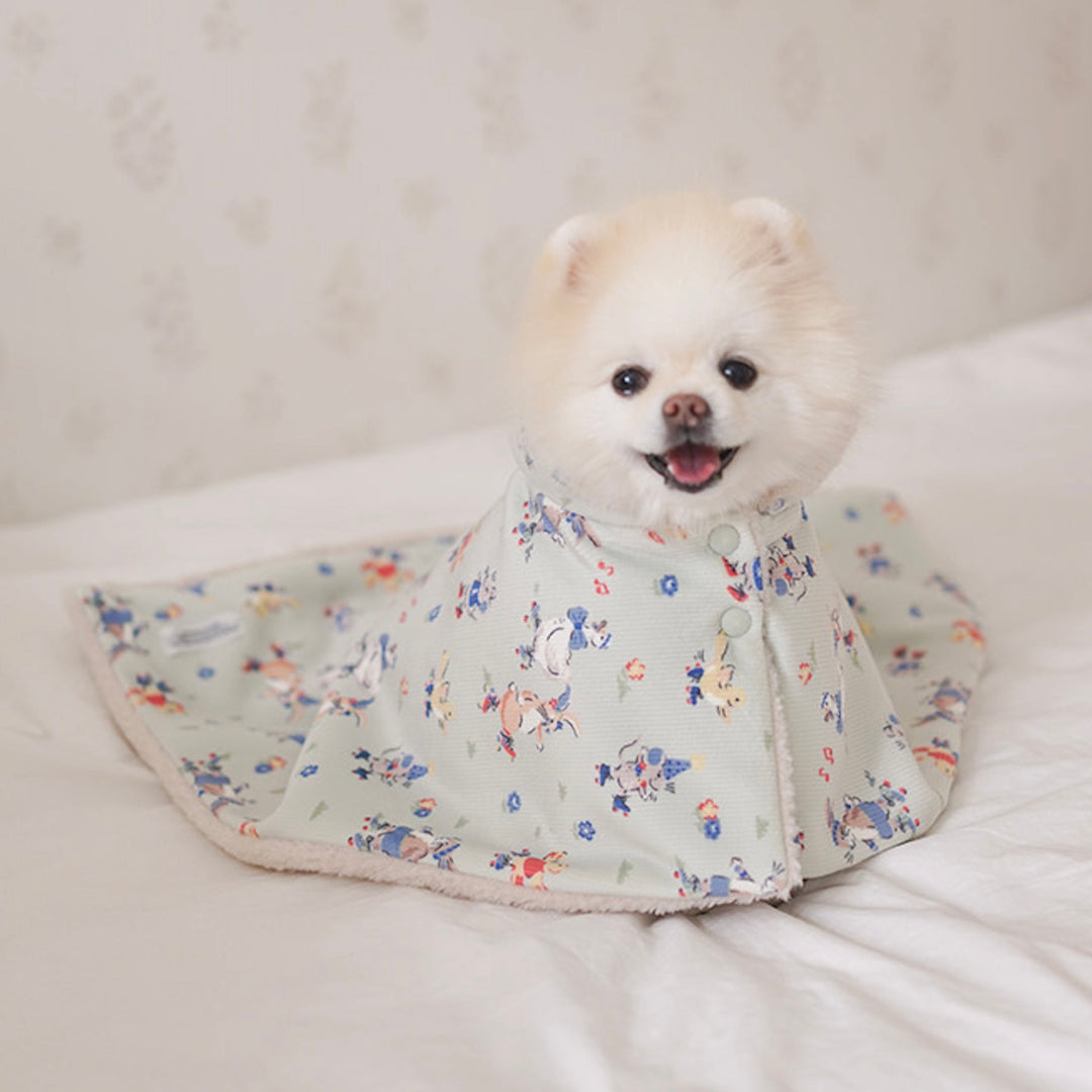 ※予約販売【noutti】Flower Rabbit Cape Blanket（2colors）