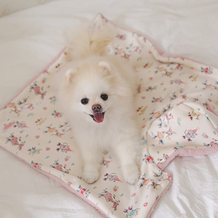 ※予約販売【noutti】Flower Rabbit Cape Blanket（2colors）