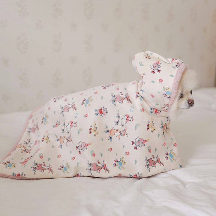 ※予約販売【noutti】Flower Rabbit Cape Blanket（2colors）