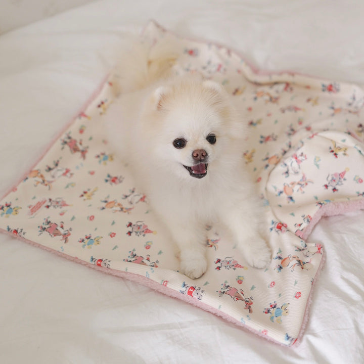 ※予約販売【noutti】Flower Rabbit Cape Blanket（2colors）