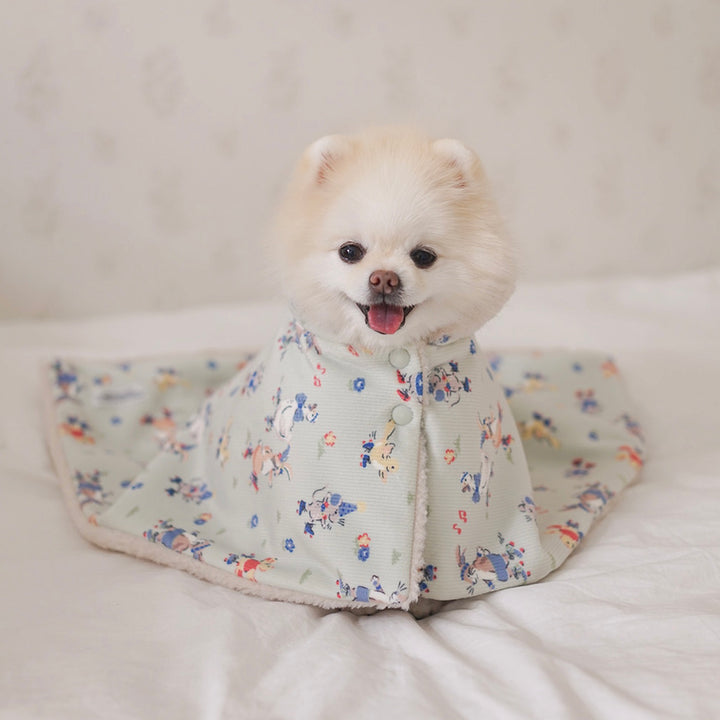 ※予約販売【noutti】Flower Rabbit Cape Blanket（2colors）