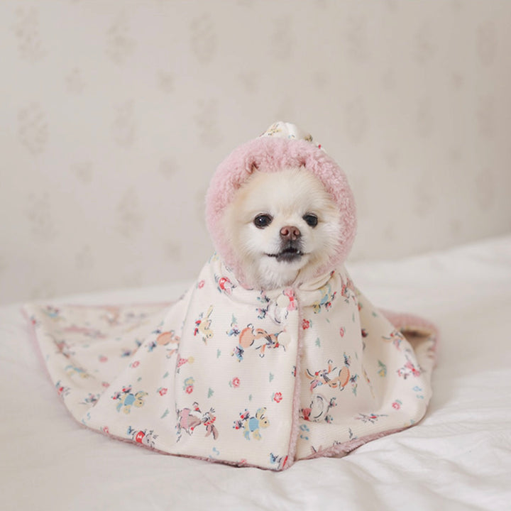 ※予約販売【noutti】Flower Rabbit Cape Blanket（2colors）