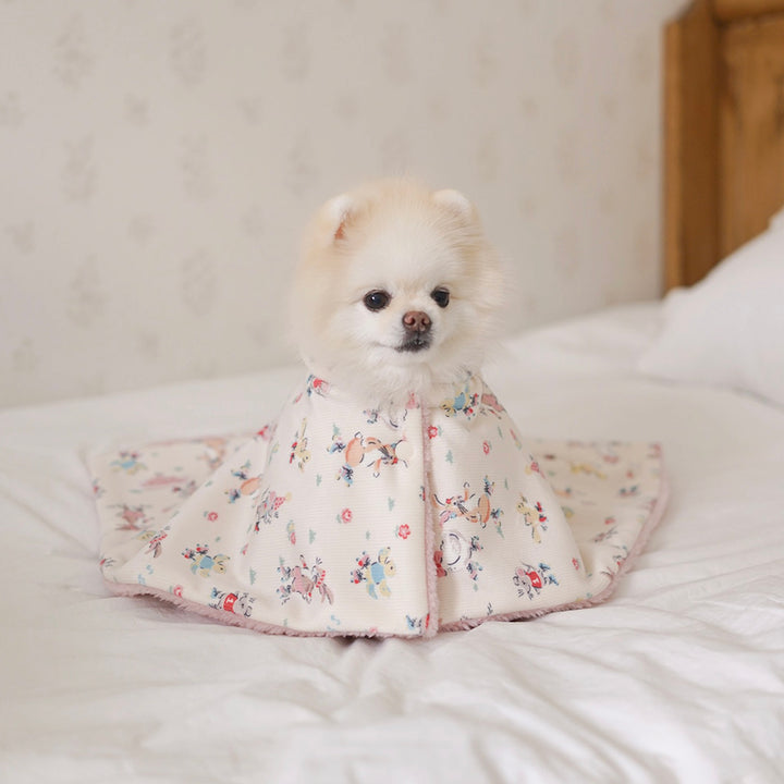 ※予約販売【noutti】Flower Rabbit Cape Blanket（2colors）