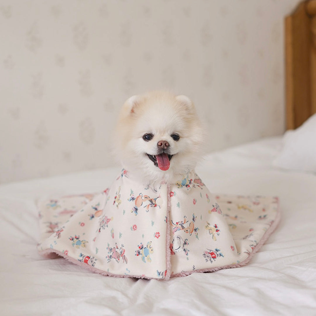 ※予約販売【noutti】Flower Rabbit Cape Blanket（2colors）