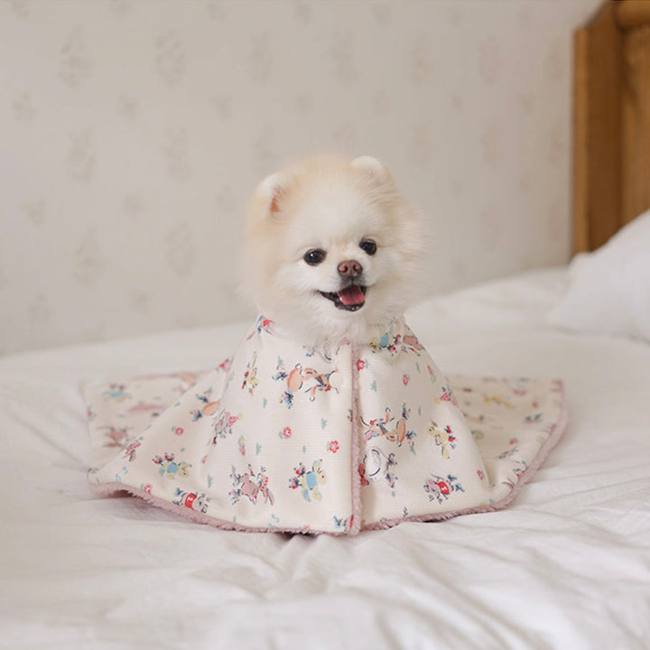 ※予約販売【noutti】Flower Rabbit Cape Blanket（2colors）