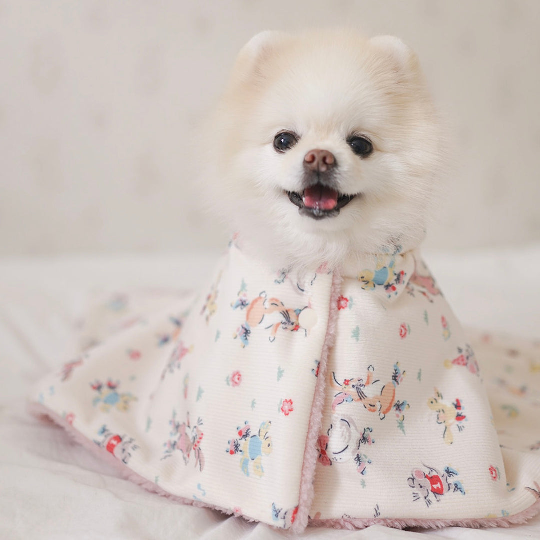 ※予約販売【noutti】Flower Rabbit Cape Blanket（2colors）