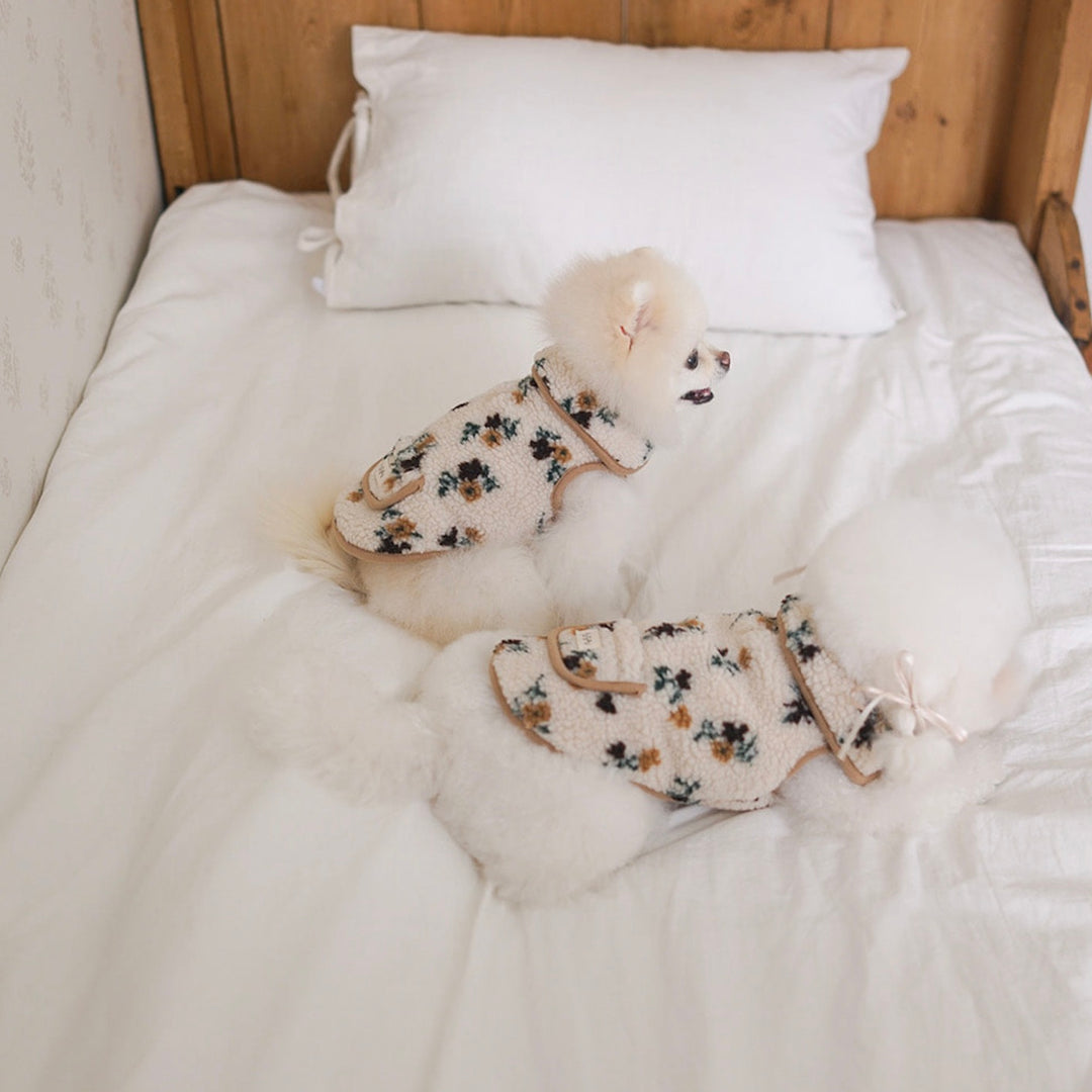 ※予約販売【noutti】MilkTea Flower Vest