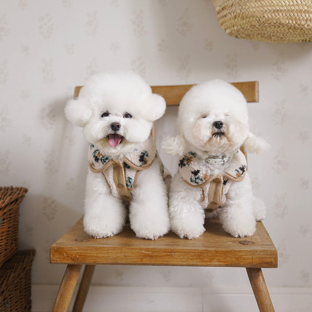 ※予約販売【noutti】MilkTea Flower Vest