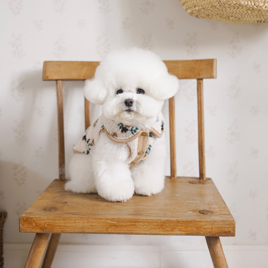 ※予約販売【noutti】MilkTea Flower Vest