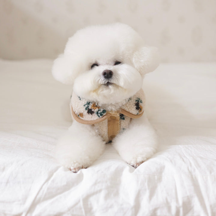 ※予約販売【noutti】MilkTea Flower Vest