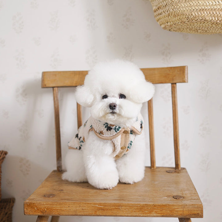 ※予約販売【noutti】MilkTea Flower Vest