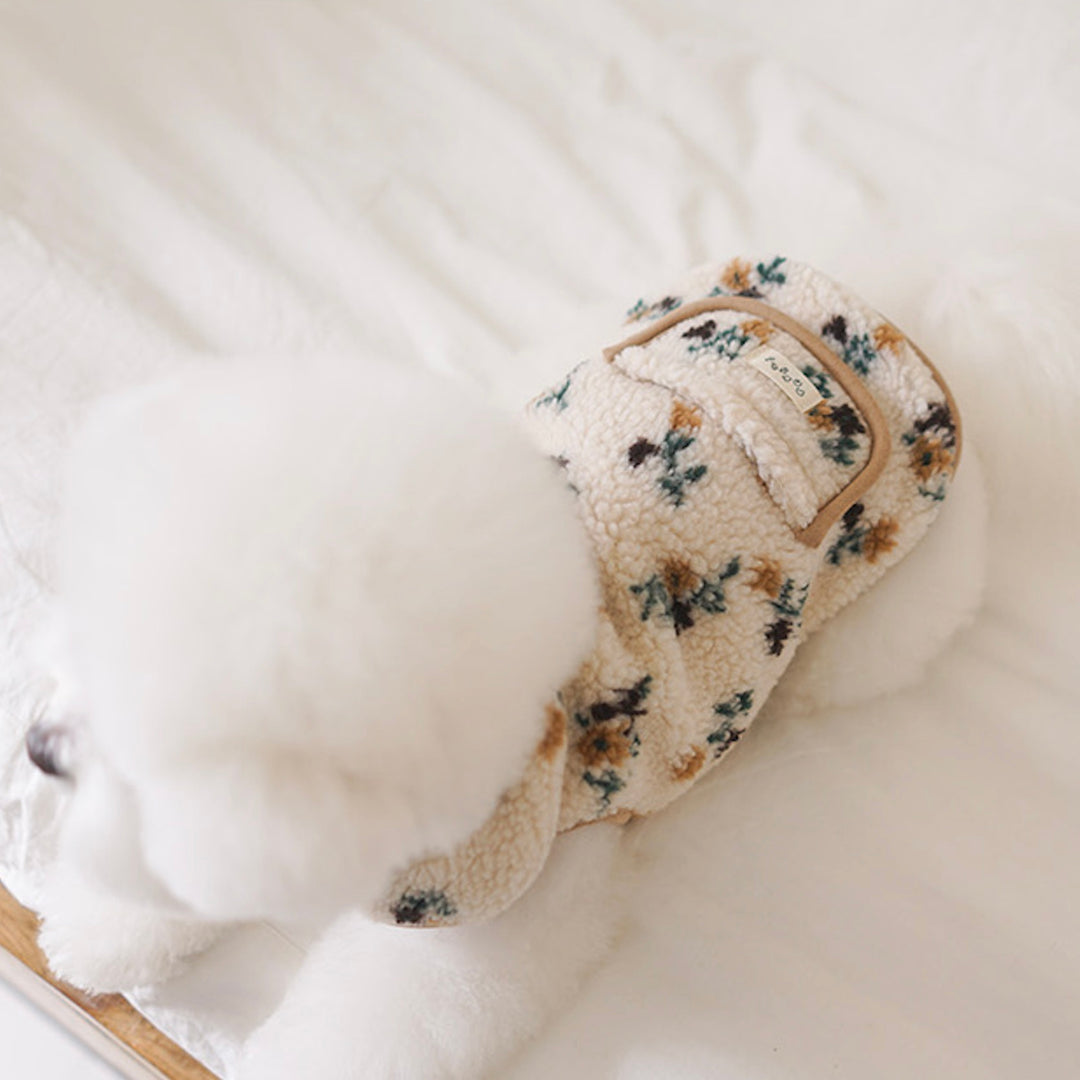 ※予約販売【noutti】MilkTea Flower Vest