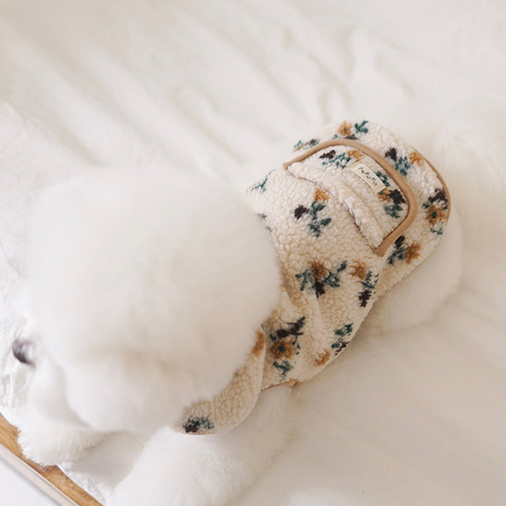 ※予約販売【noutti】MilkTea Flower Vest