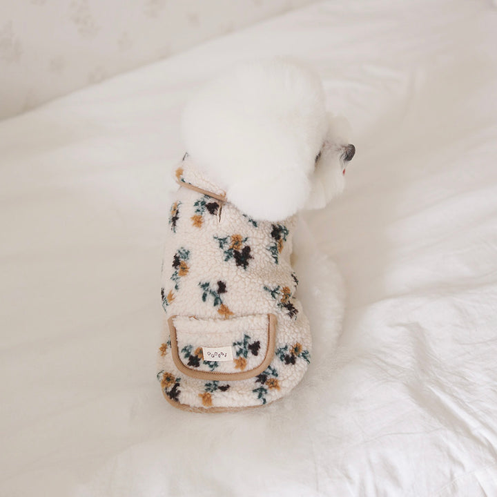 ※予約販売【noutti】MilkTea Flower Vest