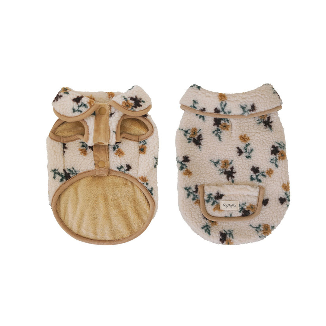 ※予約販売【noutti】MilkTea Flower Vest