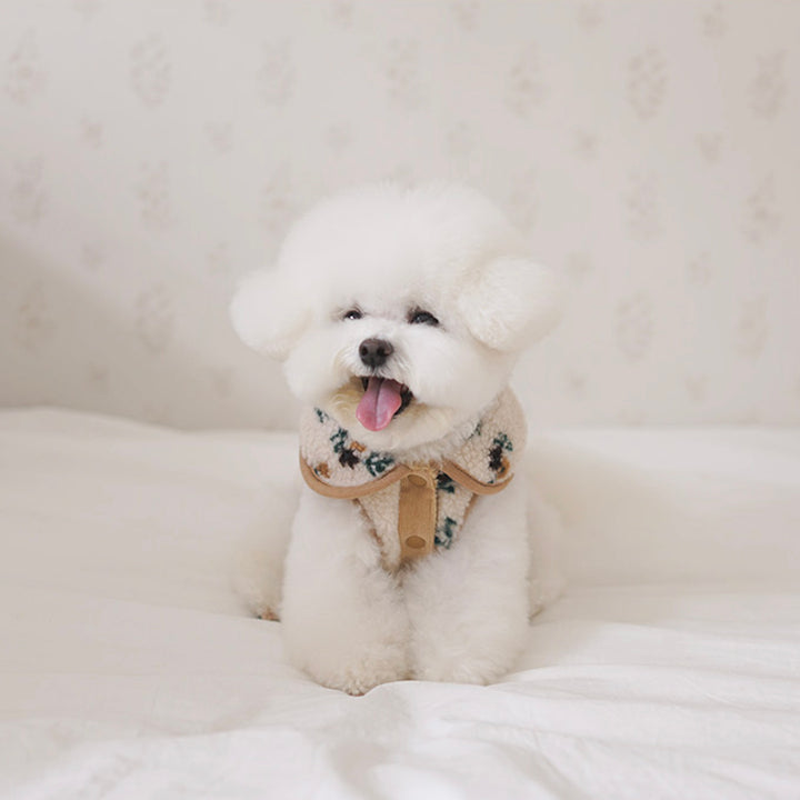 ※予約販売【noutti】MilkTea Flower Vest