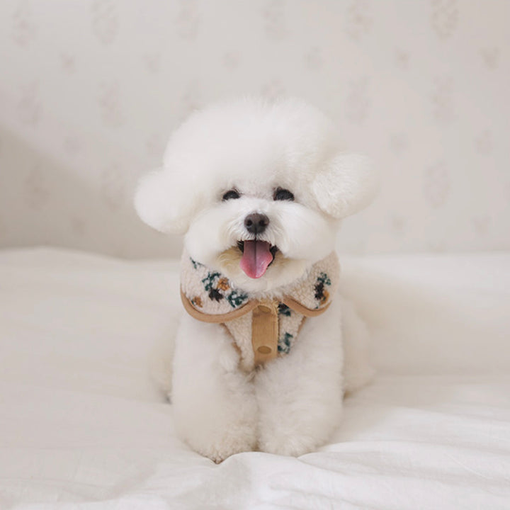 ※予約販売【noutti】MilkTea Flower Vest