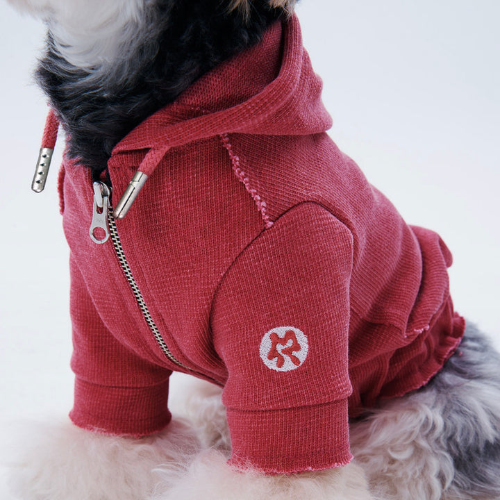 即納【ARUMARU】HELLO KITTY × ARUMARU Pet Originalfit hoodie zip jacket（Red）